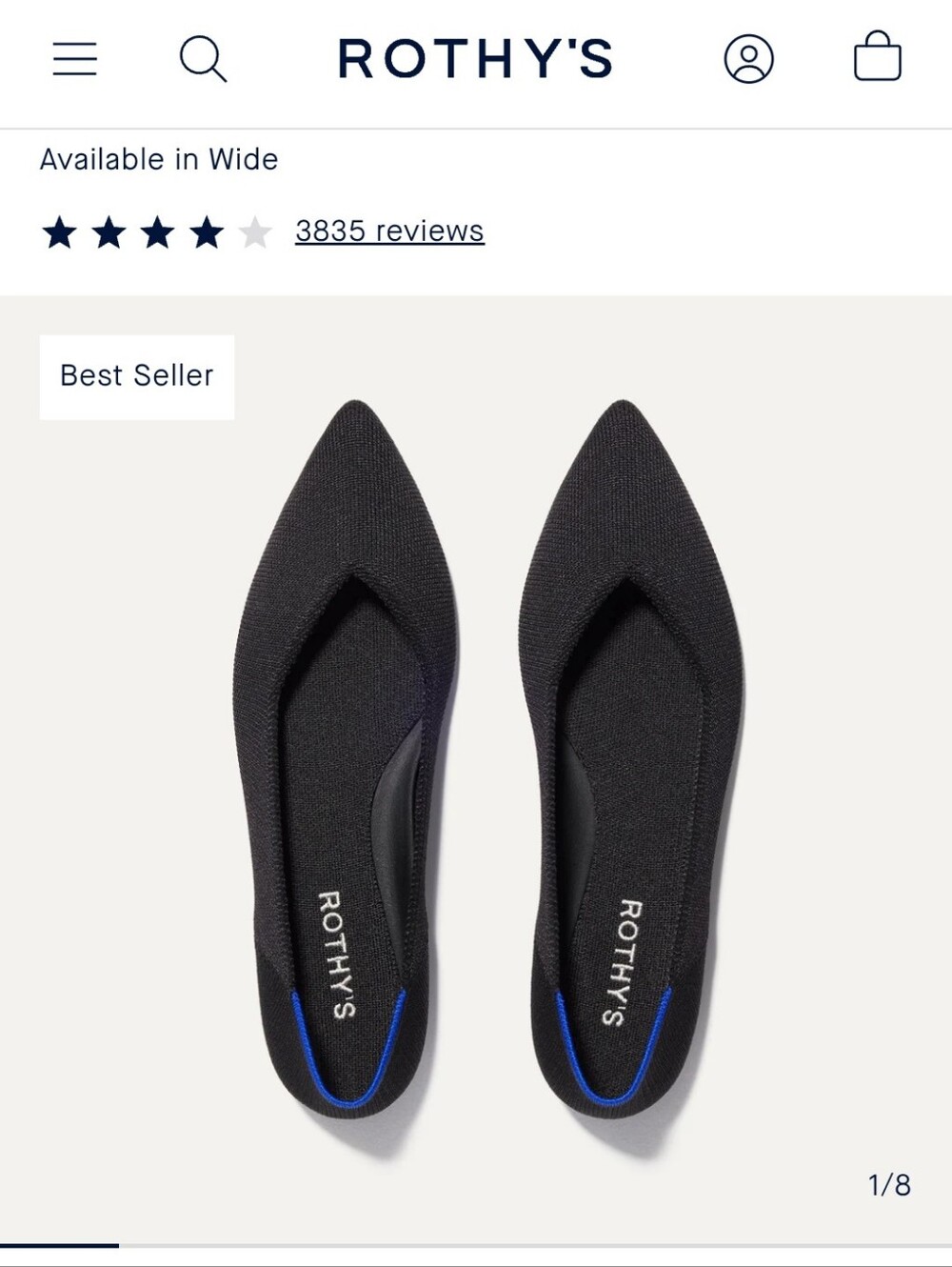 Rothys Black The Point II